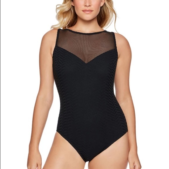 Swim Solutions Sweetheart Black Long Torso… - Picture 1 of 7